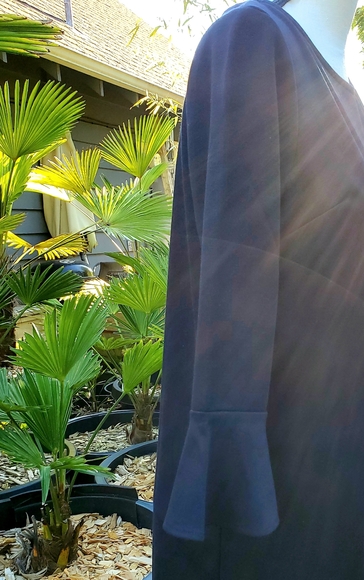 NWT Occasionally Made Knit Dress Black Bell Sleeve Size Small - Picture 3 of 6